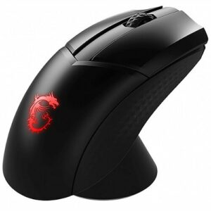 MSI - Clutch GM41 Lightweight Optical 20,000 DPI 2.4G RF Wireless RGB Gaming Mouse - Black