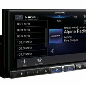 Alpine - 7" Android Auto and Apple CarPlay Bluetooth Digital Media Receiver - Black