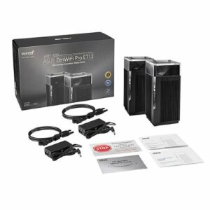 ASUS - ZenWiFi Pro AXE11000 Tri-Band WiFi 6E Mesh Wi-Fi System (2-pack) - Black