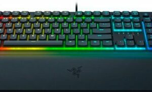 Razer - Ornata V3 Full-Size Wired Mecha-Membrane Gaming Keyboard with Chroma RGB Backlighting - Black