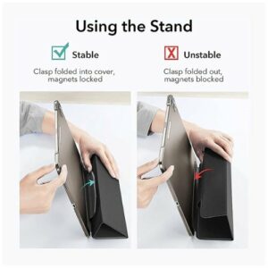 SaharaCase - AirShield Series Folio Case for Apple® iPad® Air 10.9" (4th Gen and 5th Gen 2022) - Black