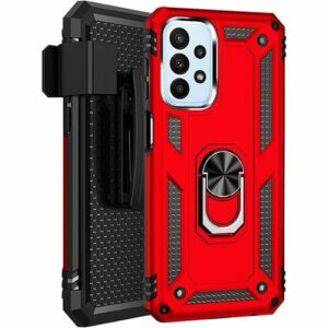 SaharaCase - Military Kickstand Series Case for Samsung Galaxy A23 5G - Red