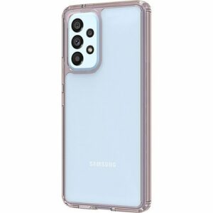 SaharaCase - Hybrid-Flex Hard Shell Case for Samsung Galaxy A53 5G - Clear/Rose Gold