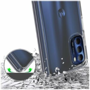 SaharaCase - Hybrid-Flex Hard Shell Case for Motorola G Stylus 4G 2022 - Clear