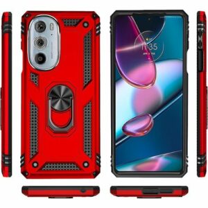 SaharaCase - Military Kickstand Series Case for Motorola Edge+ (2022) - Red