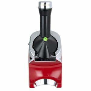 Yonanas - Deluxe Vegan Non-Dairy Frozen Fruit Soft Serve Dessert Maker, Includes 75 Recipes, 200 Watts - Red