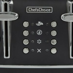 Chef'sChoice - 4-Slice, Wide Slot Gourmezza Toaster, 1500W - Matte Black