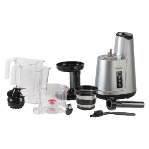 Omega - Cold Press 365, 150W, Vertical Slow Masticating Juicer - Silver