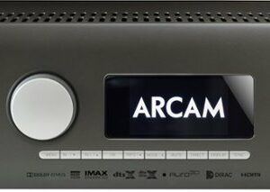 Arcam - AVR11 595W 7.1.4-Ch. Bluetooth capable With Google Cast and 8K Ultra HD HDR Compatible A/V Home Theater Receiver - Gray