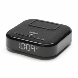 iHome - TIMEBASE II Dual Charging Bluetooth Alarm Clock - Black