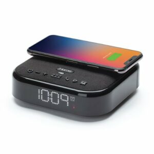 iHome - TIMEBASE II Dual Charging Bluetooth Alarm Clock - Black