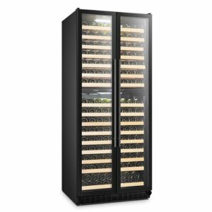 LanboPro - Freestanding 32 Inch 287 Bottle Dual Zone Wine Cooler with Huge Capacity and Smart Touch Control - Black