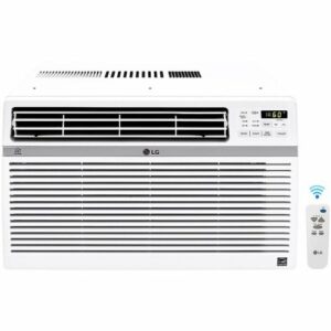 LG - 800 Sq. Ft. 15,000 BTU Smart Window Air Conditioner - White