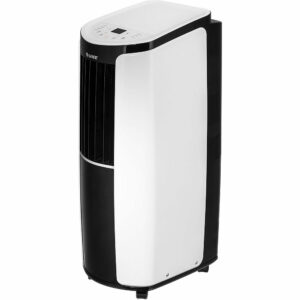 Gree - Portable Air Conditioner with Remote Control for a Room up to 350 Sq. Ft - White/Black