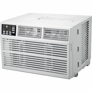 Whirlpool - 1,500 Sq. Ft. 24,000 BTU Window Air Conditioner with 10,600 BTU Heater - White