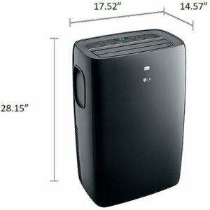 LG - 400 Sq. Ft. Smart Portable Air Conditioner - Black