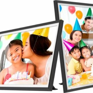 Aluratek - 13.5" 3K Touchscreen LCD Wi-Fi Digital Photo Frame - Black