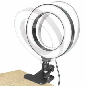 Bower - Studio Ring Light with Desk Clamp - Black