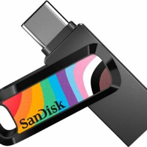 SanDisk - Ultra Dual Drive Go Rainbow Pride Edition 128GB USB Type-A/USB Type-C Flash Drive - Rainbow