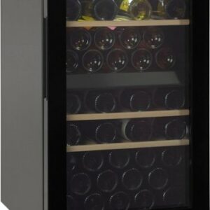 Haier - 44-Bottle Wine Cooler - Black Glass