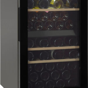 Haier - 44-Bottle Wine Cooler - Black Glass