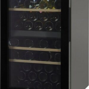 Haier - 44-Bottle Wine Cooler - Black Glass