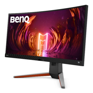 BenQ - MOBIUZ EX3415R 34" IPS LED Curved WQHD FreeSync Gaming Monitor (HDMI/DP/USB 3.0/USB Tpe B) - Silver