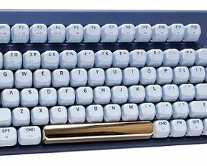 AZIO - IZO Wireless Mechanical Blue Clicky Switch Keyboard - Blue Iris