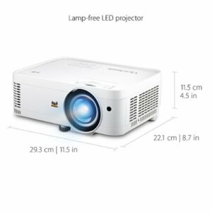 ViewSonic - LS550WH WXGA 2000 ANSI Lumens Short Throw DLP Projector - White