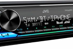 JVC - In-Dash Digital Media Receiver - Built-in Bluetooth - Satellite Radio-ready with Detachable Faceplate - Black