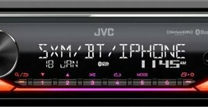 JVC - In-Dash Digital Media Receiver - Built-in Bluetooth - Satellite Radio-ready with Detachable Faceplate - Black