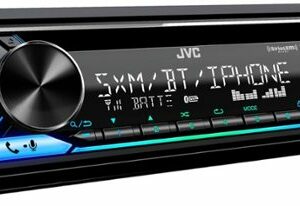 JVC - Bluetooth CD Receiver with Alexa Built-In and USB Rapid Charge, Satellite Rado Ready - Black