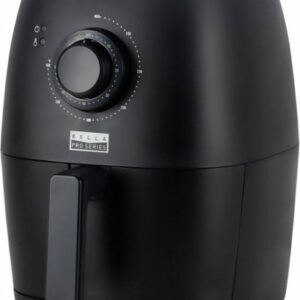 Bella Pro Series - 3.7-qt. 2 in 1 Knob Manual Air Fryer - Black