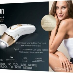 Braun - Pro5 PL5147 Women's IPL Hair Removal Kit - White-Gold