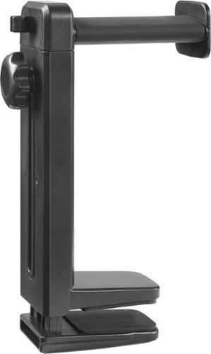 Best Buy essentials™ - Universal Headset Stand with Hanger - Black