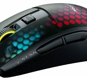 ROCCAT - Burst Pro Air Lightweight Wireless Optical Gaming Ambidextrous Mouse with AIMO Lighting - Black