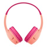 Belkin - SoundForm™ Mini Volume-Limited Wireless On-Ear Headphones for Kids - Pink