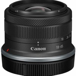 Canon - RF-S18-45mm F4.5-6.3 IS STM Standard Zoom Lens for EOS R-Series Cameras - Black