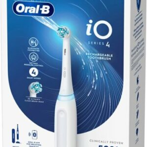 Oral-B - iO Series 4 Rechargeable Electric Toothbrush w/Brush Head - White