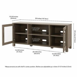 Camden&Wells - Quincy TV Stand for Most TVs up to 65" - Gray Wash