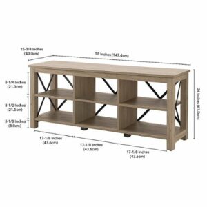 Camden&Wells - Sawyer TV Stand for Most TVs up to 65" - Antiqued Gray Oak