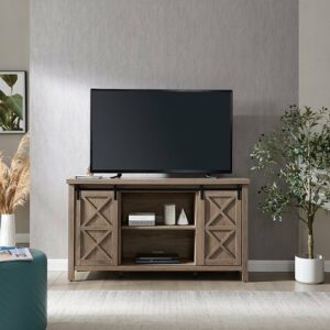 Camden&Wells - Elmwood TV Stand for Most TVs up to 65" - Antiqued Gray Oak