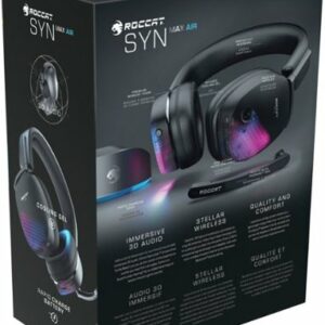 ROCCAT - SYN Max Air Wireless Gaming Headset for PC - Black