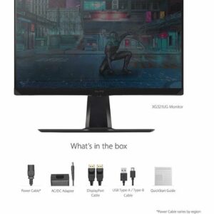 ViewSonic - ELITE XG321UG 32" IPS LCD 4K UHD G-SYNC Gaming Monitor with HDR1400 (DisplayPort, USB, HDMI) - Black