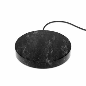 Einova - Eggtronic Stone 10W Wireless Charging Pad for Qi-enabled Devices - Black Marble