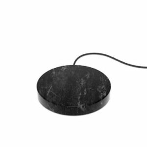 Einova - Eggtronic Stone 10W Wireless Charging Pad for Qi-enabled Devices - Black Marble