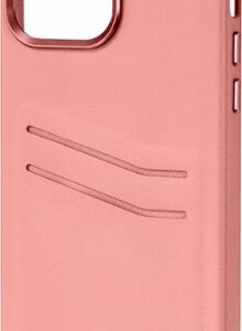 Insignia™ - Leather Wallet Case for iPhone 14 Pro Max - Pink