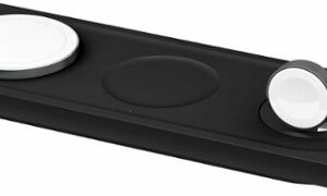 Belkin - MagSafe 3-in-1 Wireless Charging Pad - Fast Wireless Charging for Apple Watch, iPhone 15, 14, 13 & 12 series, & AirPods - Black