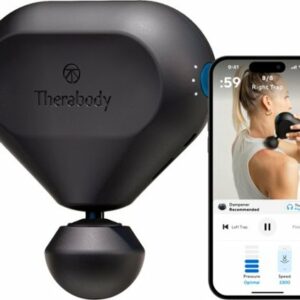 Therabody - Theragun mini (2nd Gen) Bluetooth + App Enabled Portable Massage Gun & 30% Lighter (Latest Model) - Black