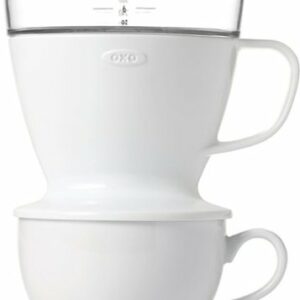 OXO - Brew Pour Over Coffee Maker with Water Tank - White